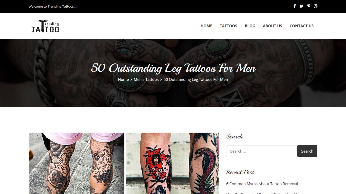 50 Outstanding Leg Tattoos For Men - Trending Tattoo