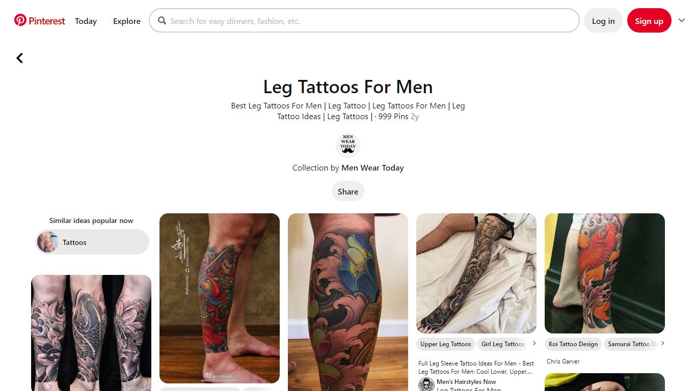 900+ Best Leg Tattoos For Men ideas - Pinterest
