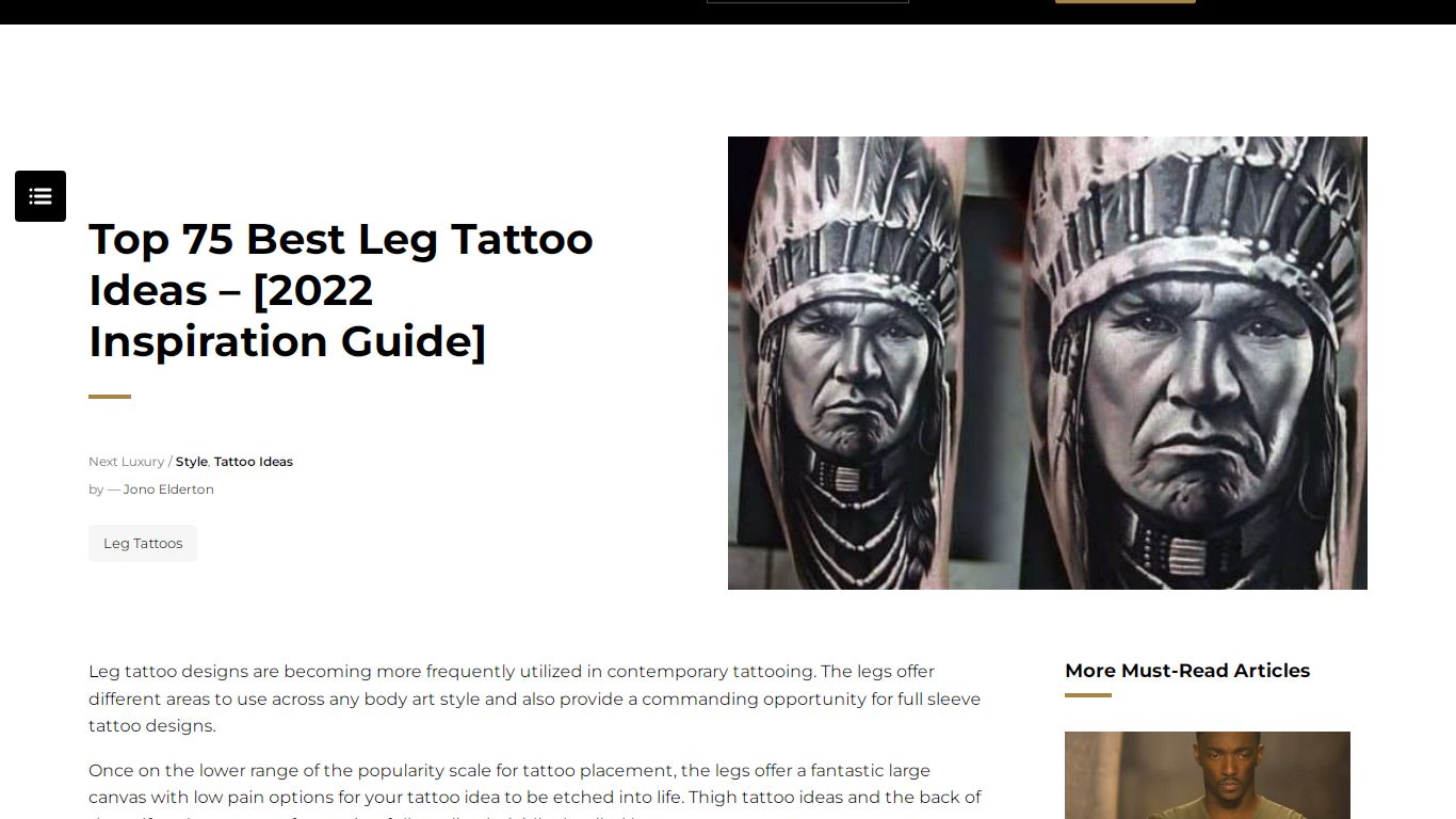 Top 75 Best Leg Tattoo Ideas - [2021 Inspiration Guide] - Next Luxury